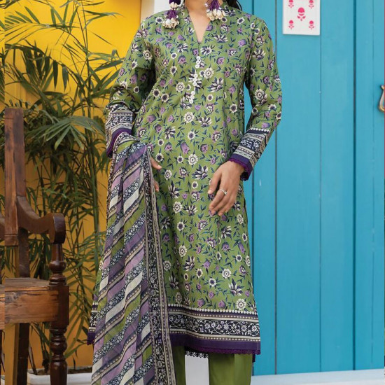 Printed Unstitched Law Suit by Khaadi
